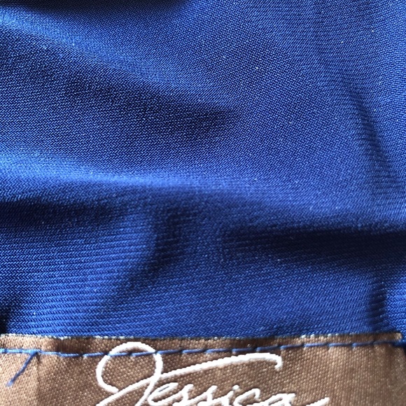 Vintage Dark Blue Dress Large to XL - Picture 8 of 9